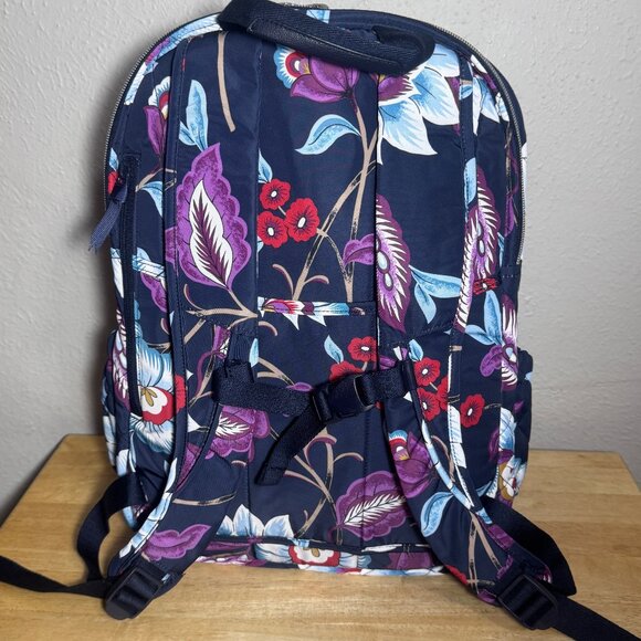 Vera Bradley XL Campus Backpack in Performance Twill Mayfair in Bloom NWT - Picture 2 of 13